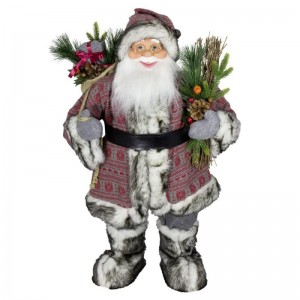 60CM Christmas classical plush santa claus with gifts Holiday  Ornament  Figurine  party supplies Xmas tree decoration toys