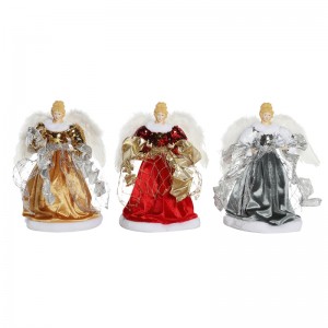 23~40cm Christmas Angel Ornaments Decorations Tree Top Figurines Collection Doll Xmas Festival Xmas Holiday Christmas Series