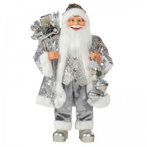 30~110cm Christmas Standing Santa Claus Ornament Decoration Festival Holiday Figurine Collection Traditional Xmas