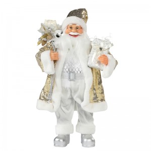 30~110cm Christmas  Santa Claus Ornament Deluxe Decoration Festival Holiday Figurine Collection Traditional Xmas