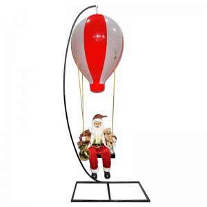 Hot air Balloon santa claus with holder